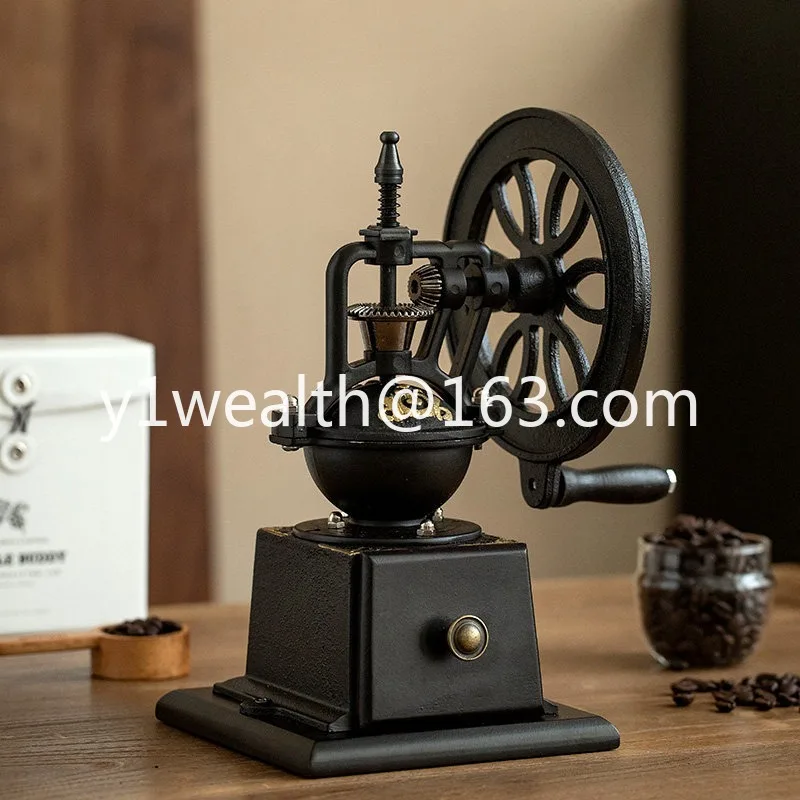 Vintage Ferris wheel ornament Home coffee bean grinder Hand grinder Coffee machine grinder