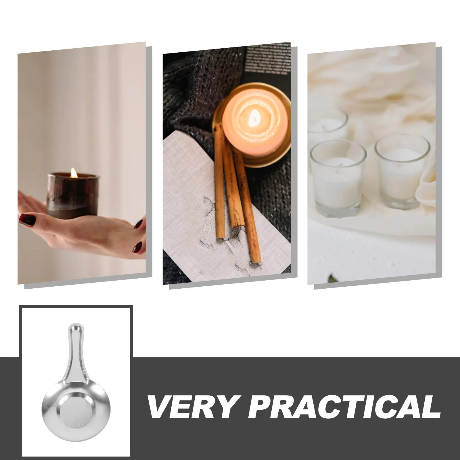 5pcs Stainless Steel Extinguisher Snuffer Tool For Flame Safety Vintage Wick Snuffer Accessory Home Decor Use