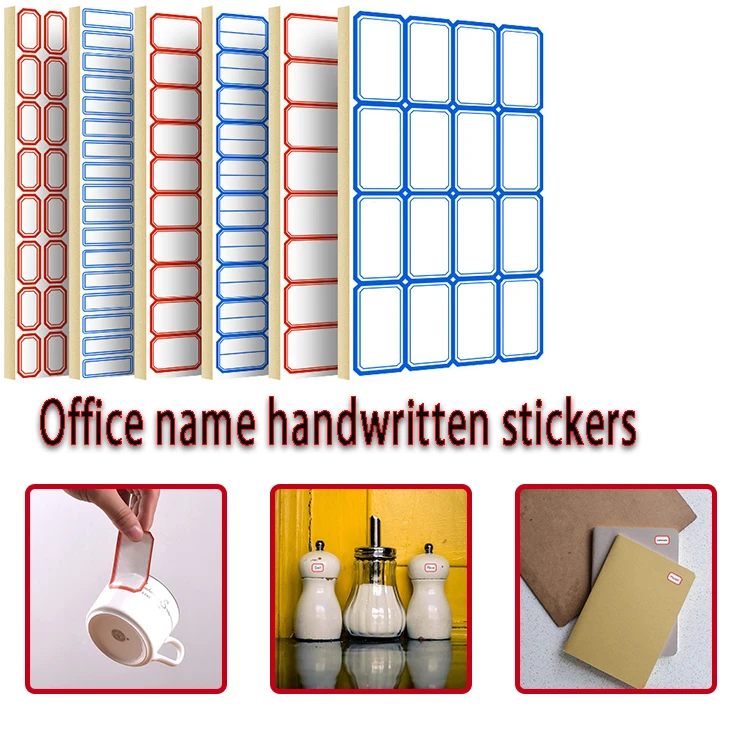 68 Sheets Office Self-adhesive Label Paper Handwritten Label Stickers Classified Price Name Stickers Self-adhesive Labels