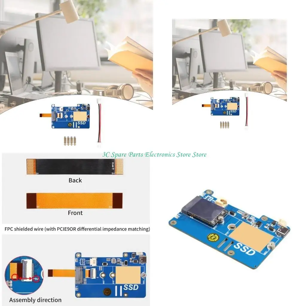 

SZ MPS2280P M.2 NVME SSD Плата расширения для RPI 5 включает в себя вариант питания для NVME 2280/2242/2230 SSD
