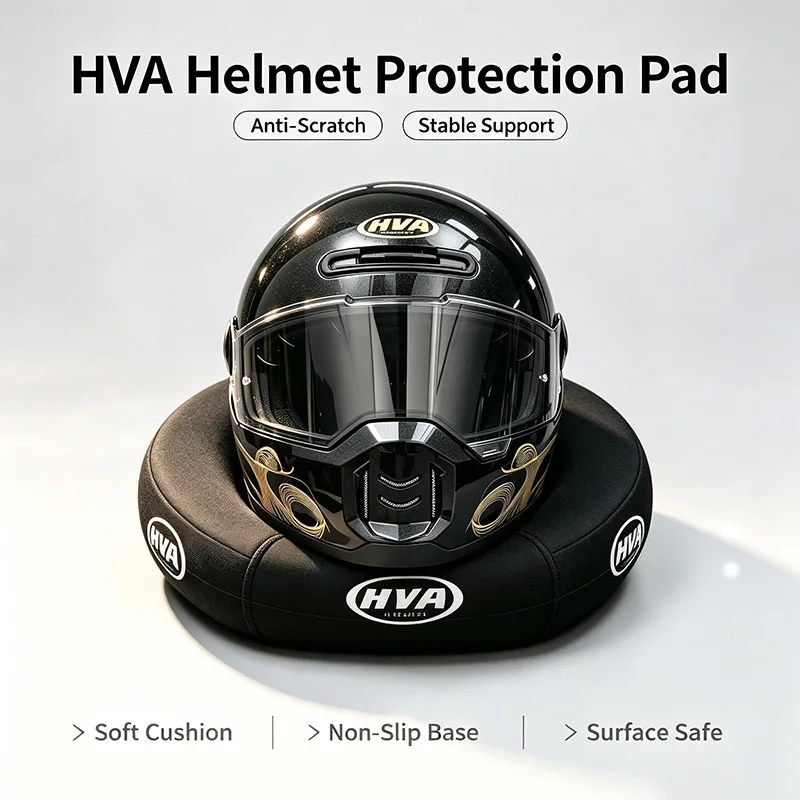 Motorcycle Helmet Cushion Rest Base Non Abrasive Mat For Multi Type Helmet Garage Desktop Daily Placement Safekeeping Supplies