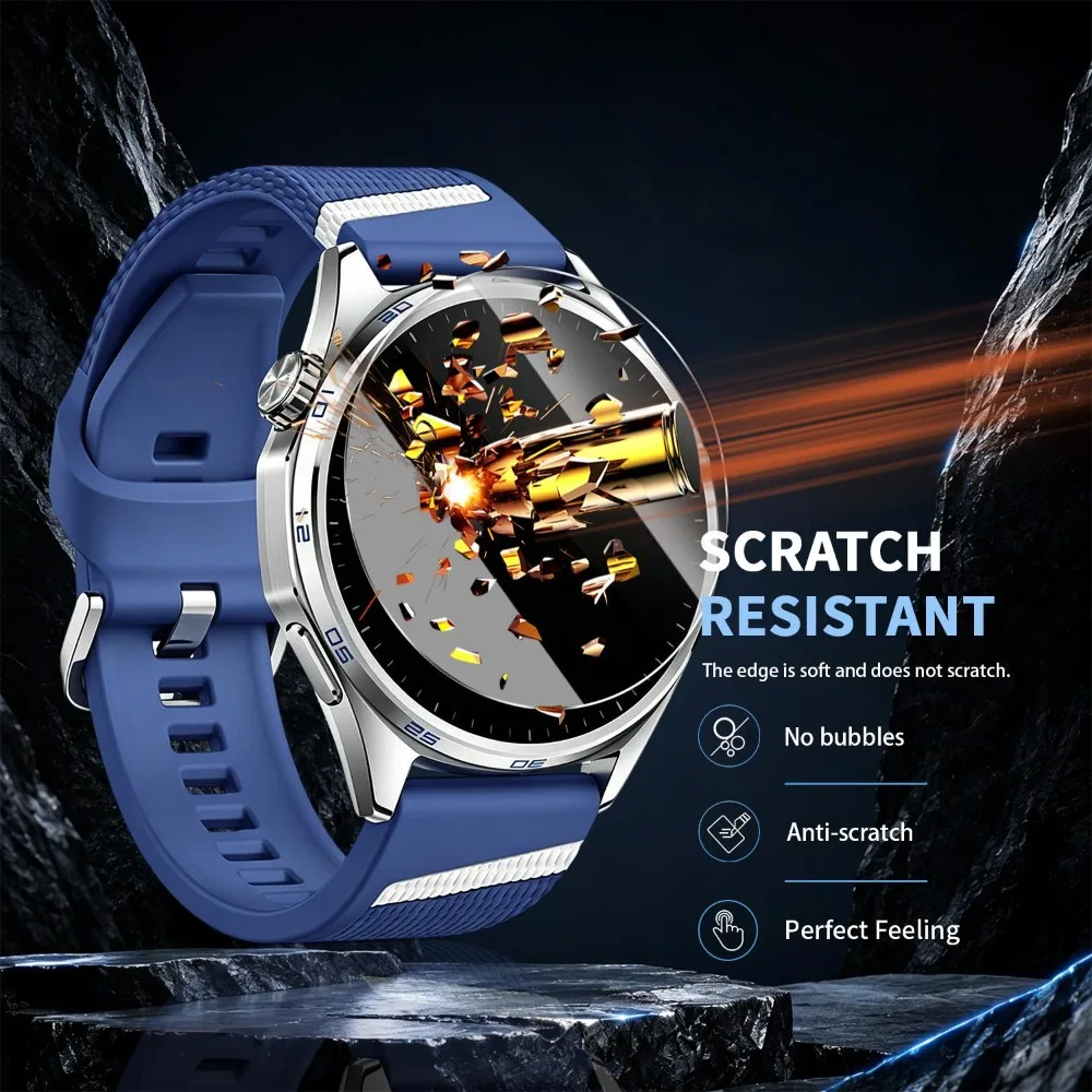 5-1Pcs for Huawei Watch GT7 Pro 46mm 41mm HD Clear/Privacy Tempered Glass Screen Protectors Auto-alignment Install Films Kit