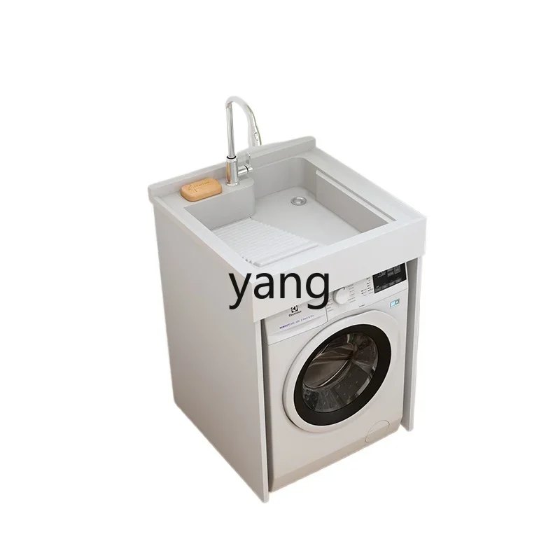 yjq laundry cabinet balcony combination significant other pool integrated basin small apartment honeycomb aluminum