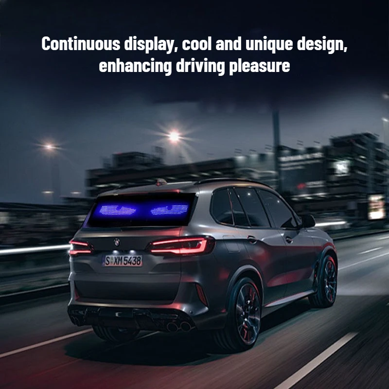 1 زوج 30 سنتيمتر USB بالطاقة سيارة الديكور ضوء حيوية الشيطان العين شاشة ديناميكية LED أضواء الغلاف الجوي للشاحنات سيارات زجاج السيارات