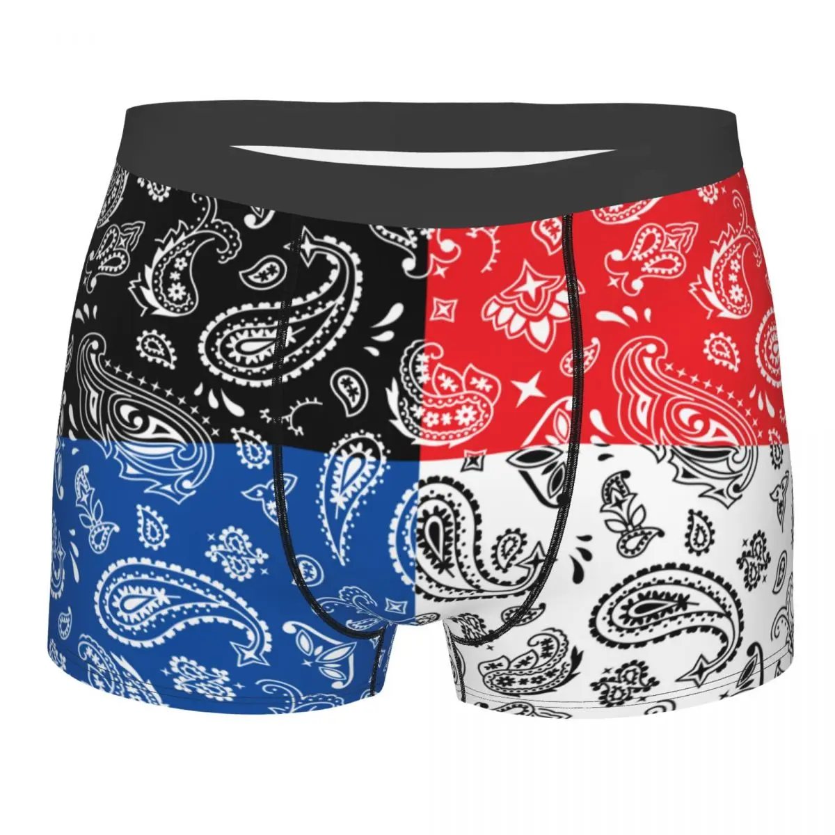 

Custom Ethnic Bohemia Style Paisley Bandana Boxers Shorts Men Briefs Underwear Fashion Underpants