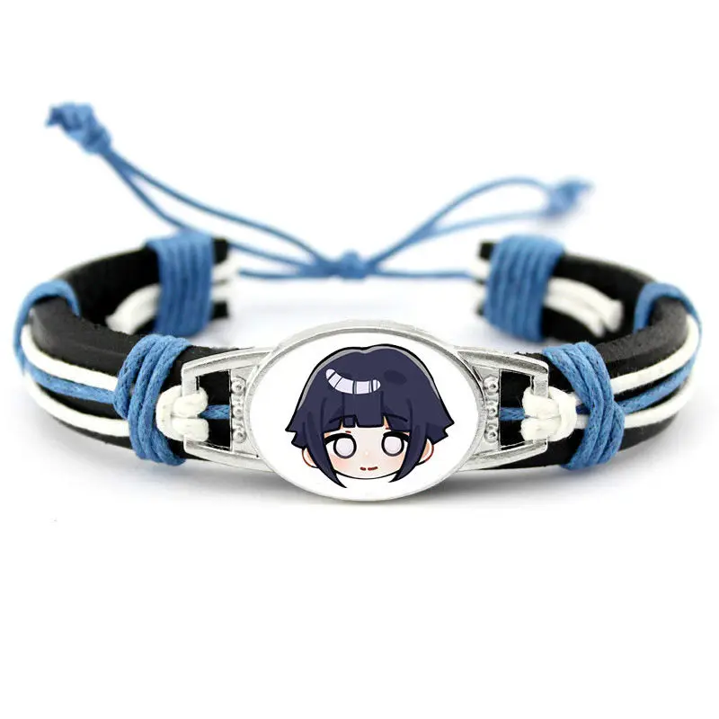 Anime Naruto Haruno Sakura Hatake Kakashi Uchiha Sasuke Hatake Kakashi hombres y mujeres lindo creativo patrón de dibujos animados pulsera