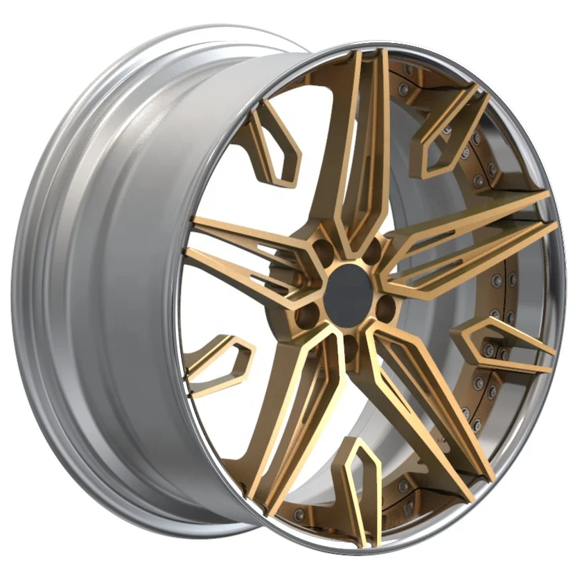 

18 19 20 21 22 23 24 Inch 2 Piece Wheel 5 Hole 5x112 Custom Forged Car Alloy Wheel Rim