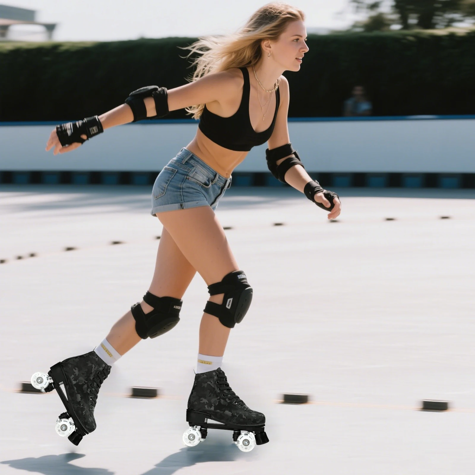 Двухрядные роликовые коньки с мигающими роликами, обувь для развлечений на открытом воздухе, спортивные роликовые коньки, детская раздвижная обувь унисекс, 4 колеса