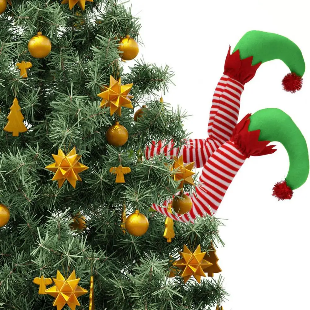 Long-lasting Christmas Tree Decorations Portable Increase Atmosphere Useful Vivid Shape Lightweight Christmas Elf Toy