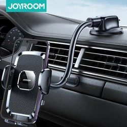 Joyroom-Soporte de teléfono móvil para coche, brazo largo de 360 °, Universal, para ventilación de aire, GPS, salpicadero giratorio, para iPhone y Samsung