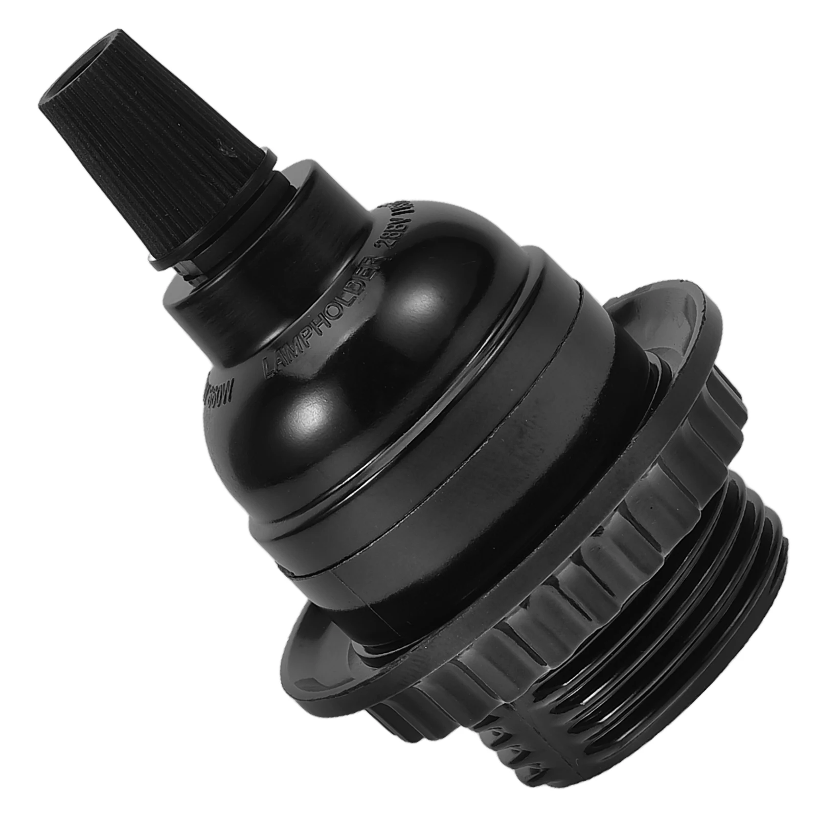

Lamp Holder Black 250V Non Locking Half Threaded Socket Light Bulb Base Replacement Household Fixtures Garages Workshops