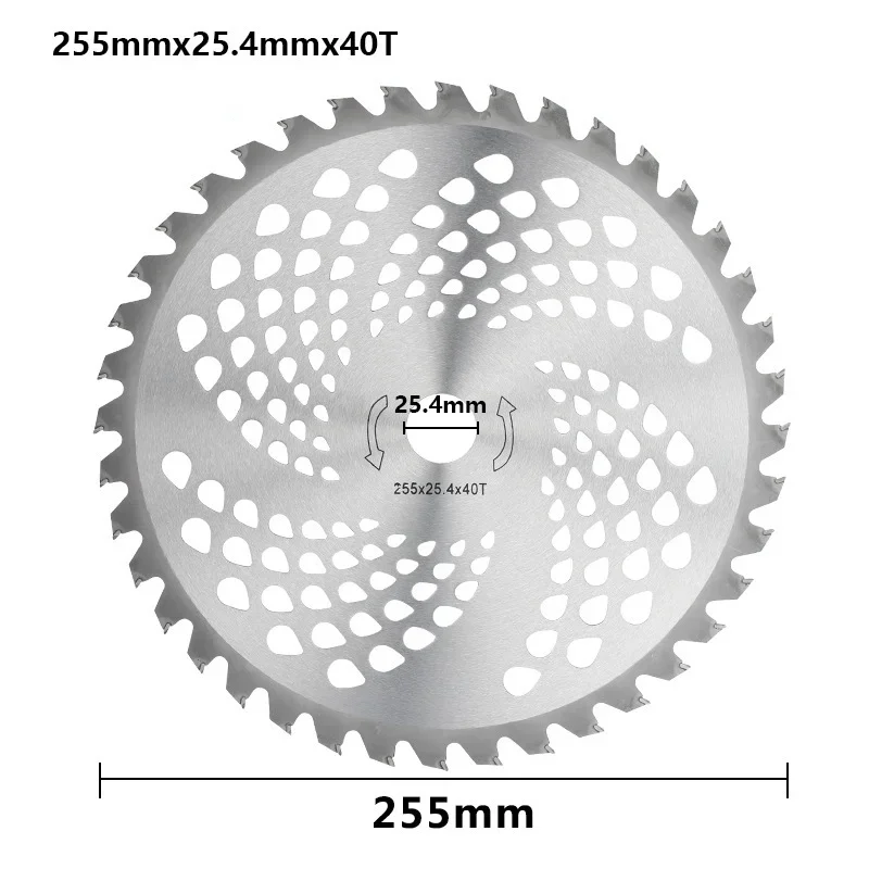 Agricultural High-speed Steel Lawnmower Blade 40/60/80 Teeth Bush Saw Blade Weed Whacker Knife Accessories Saw Blade