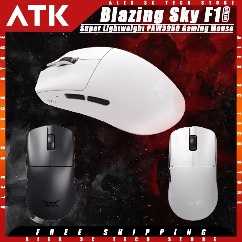 

ATK Blazing Sky F1 Gaming Mouse PAW3950 Sensor Nordic 52840 Lightweight Ergonomics Customized Gaming Mouse Pc Gamer Accessories