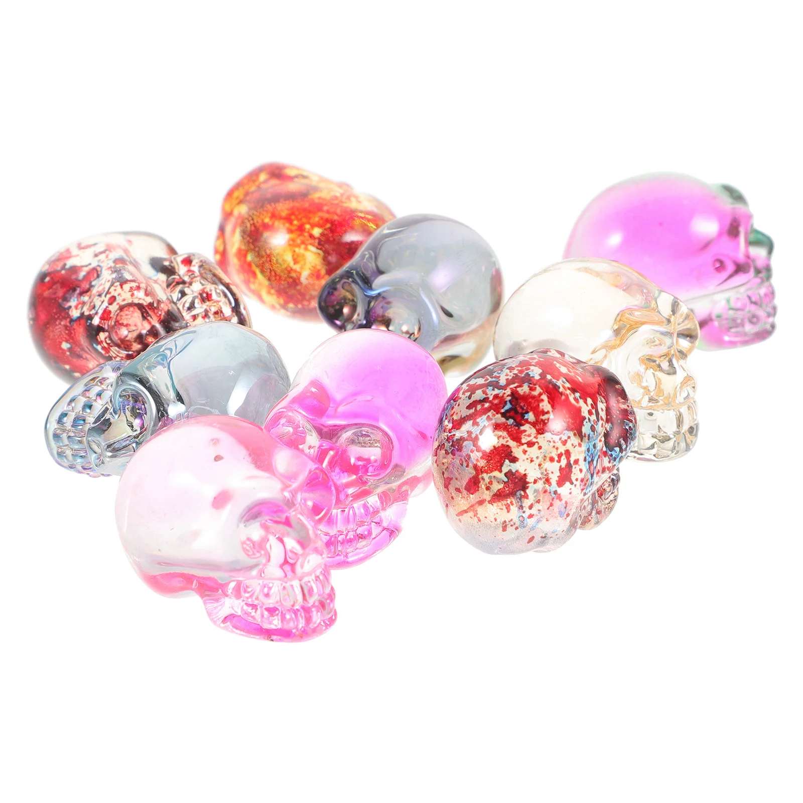 

9Pcs Skull Decor Premium Crystal Shape Adornment for Desktop Office Housewarming Gift Unique Stylish Look