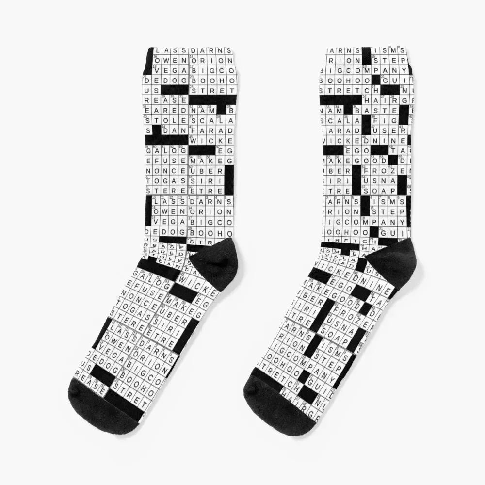 Crossword Socks Running Heating sock Girl'S Socks Men's