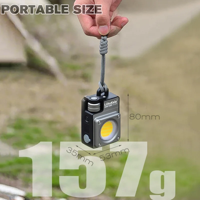 New Powerful EDC Keychain Camping Light 3000mAh Multifunction Rechargeable Flashlight 120LM-3500LM Portable Outdoor Camping Lamp