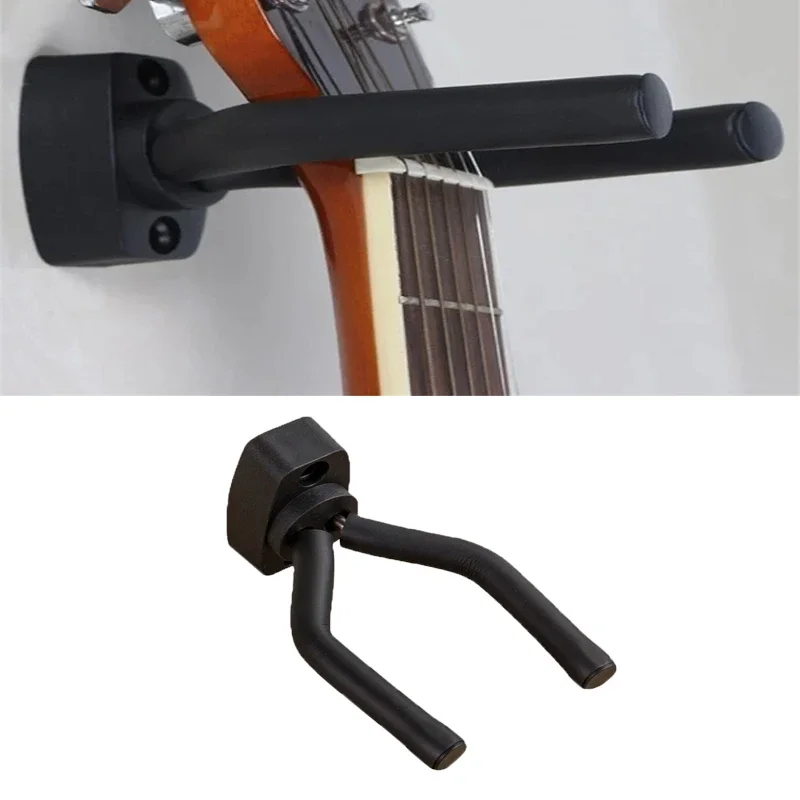 1pc Guitar Holder Wall Mount Bracket Short Hook Small Guitar Ukulele Metal Hook Guitar Instrument Accessories