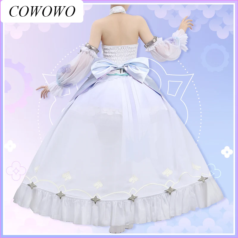 COWOWO-anime! Vtuber Nijisanji Enna Alouette Spel Pak Elegante Sexy Jurk Uniform Cosplay Kostuum Halloween Party Outfit