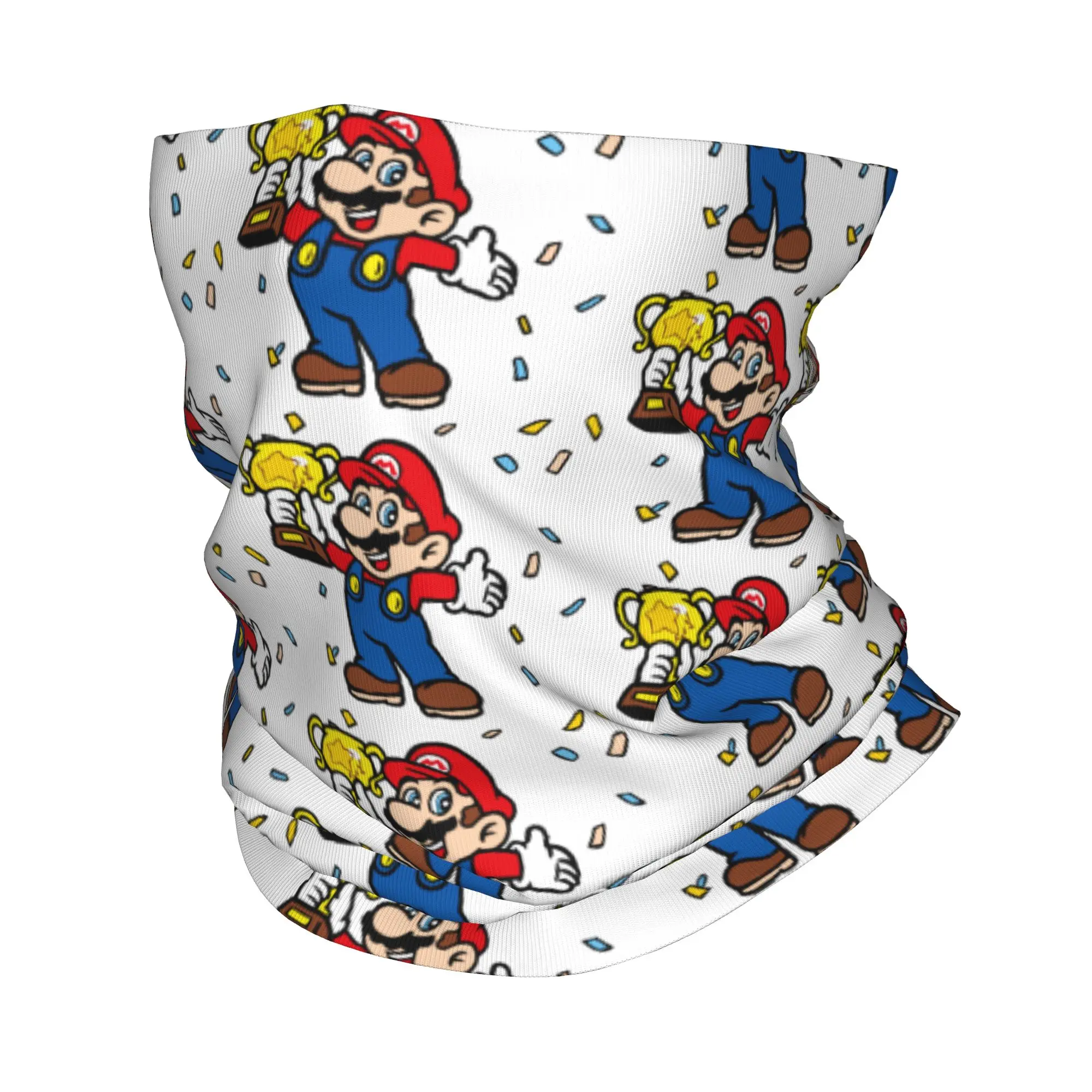 

Бандана с героями мультфильмов Super Marios, гетры с принтом, Балаклава, маска для лица, шарф, многофункциональный велосипедный бег, унисекс, зима для взрослых