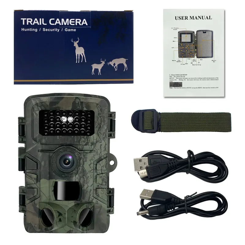 Foto di visione notturna della camma di monitoraggio impermeabile della macchina fotografica della fauna selvatica della macchina fotografica di caccia da 2 pollici 12MP 1080P