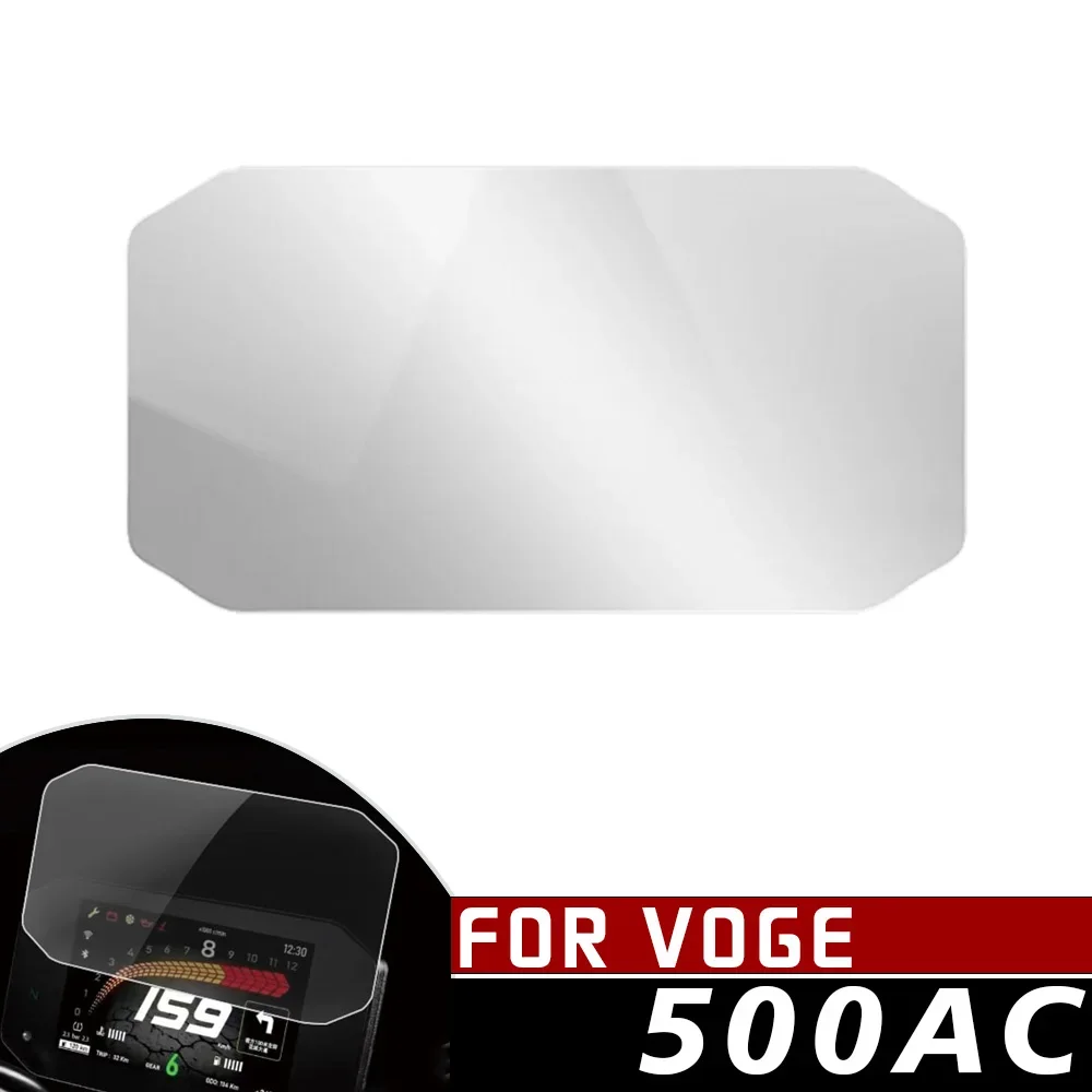 Motorcycle Accessories PVC Cluster Scratch Protection Film Dashboard Screen Protector For Voge 500AC 500 AC