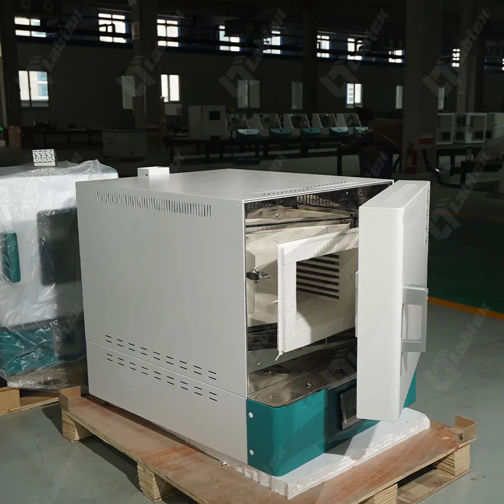 Labtex laboratory 1800c muffle furnace  seramic chamber heat treatment muffle furnace 1200 1300 1500 degree celsius