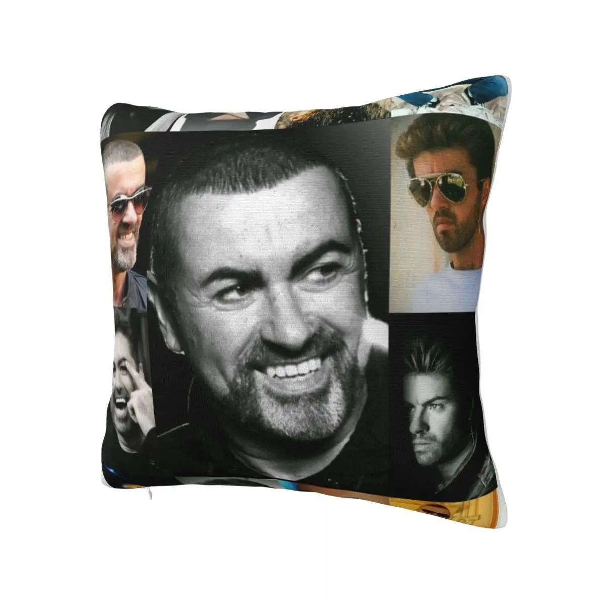 George Michael British Singer  Pillow Case Cushion Cover Square Printed Pillow Cover Novelty Pillowcases For Car Home Decorative
