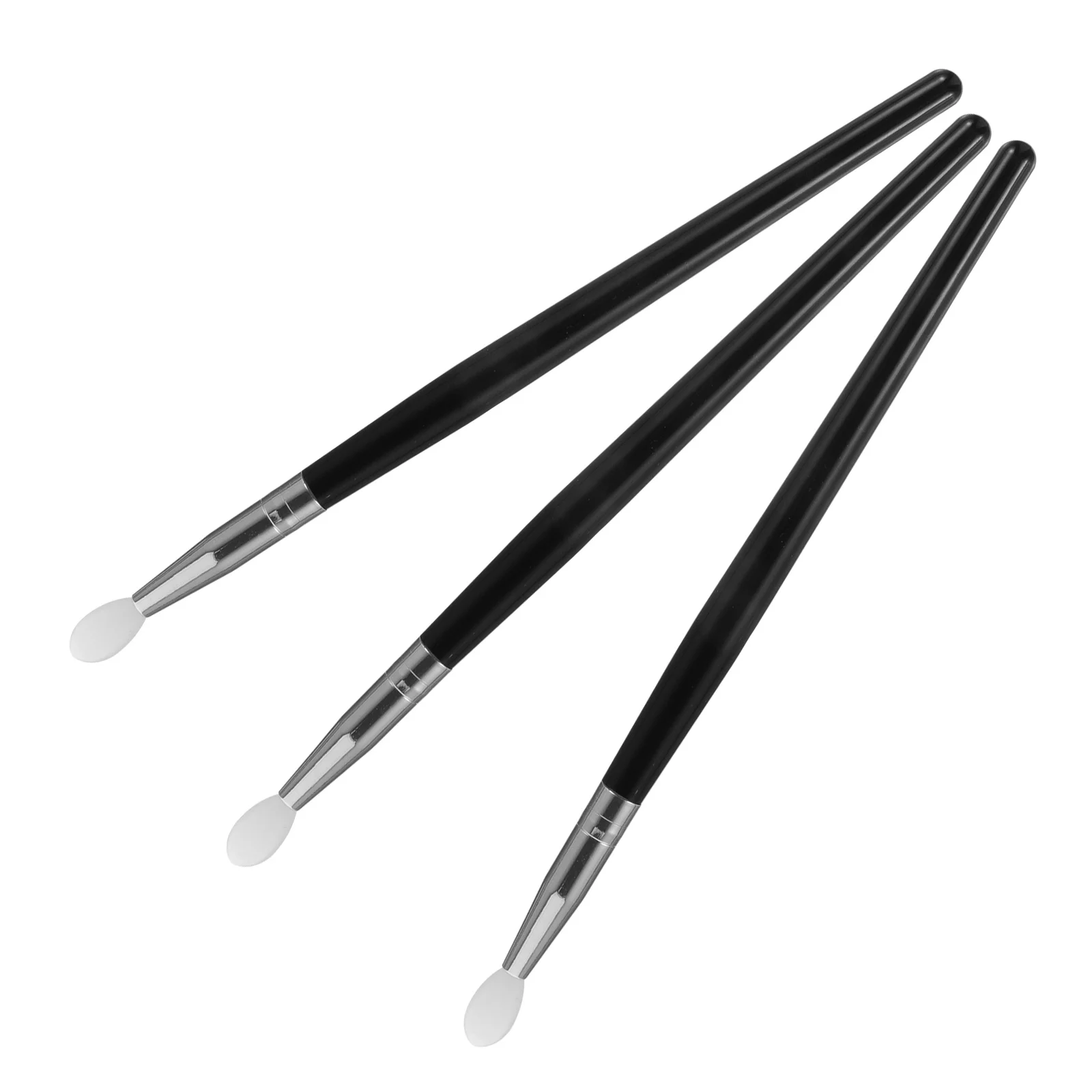 

3Pcs Silicone Lip Mask and Eye Shadow Applicators Easy Clean Makeup Tools for Cream Blush Lip Balm Facial Mask Use