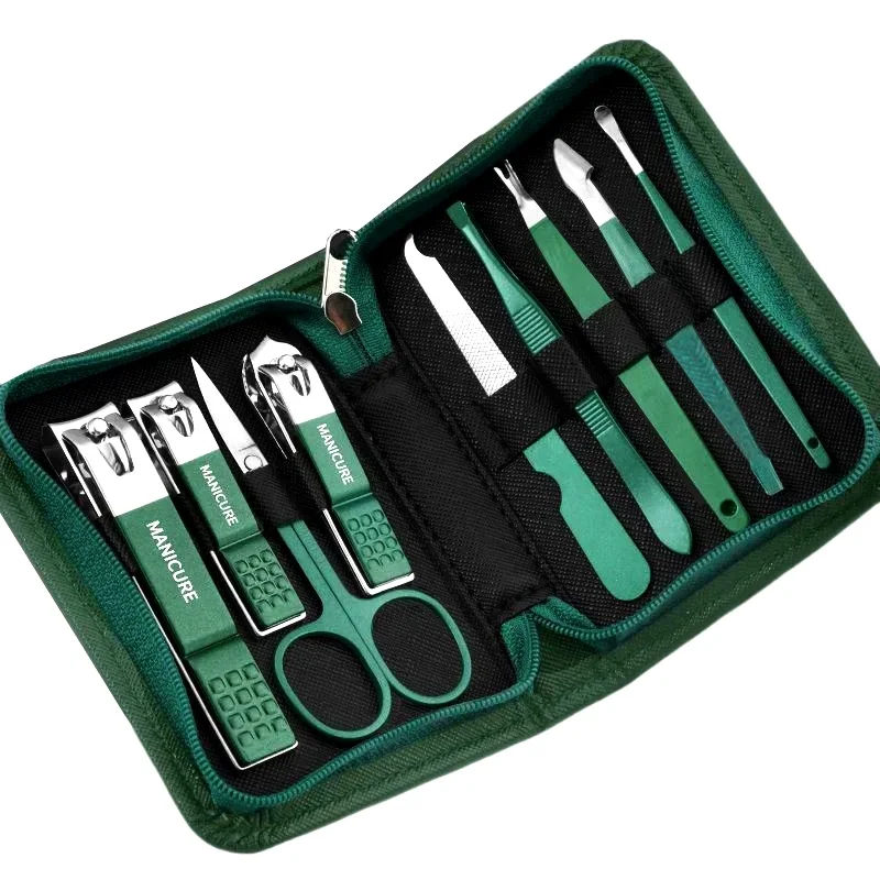 

6/9 Pcs Set Professional Piece Nail Care Kit Stainless Steel Manicure & Pedicure Set Nail Clipper Set with Travel Case