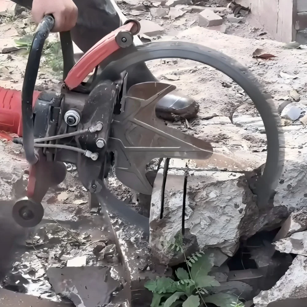 3,5 kW Hochgeschwindigkeits-Diamantringsäge 220 V OEM Fabrik Betonwand Nuten Schlitzmaschine