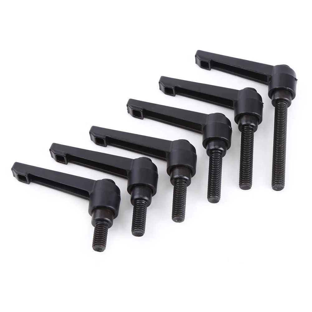 M8 16-60mm Clamping Lever Machinery Adjustable Handle Locking External Male Thread Knob Clamping Handle Lever Clamping Handle