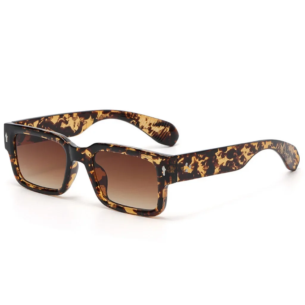 

2025 New Glasses European and American Sunglasses Men's Glasses Personalized Small Frame Trendy Sunglasses UV Resistant Glasses