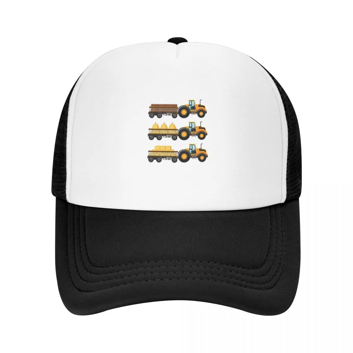 Gorra de excavadora de camión de construcción, gorras de béisbol de malla informales a la moda, sombrero ajustable, gorras de béisbol de verano de Hip Hop policromáticas