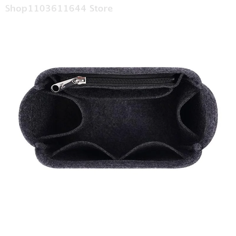 Make-up Organizer Filz Einsatz Tasche für Eimer Tasche Innere Geldbörse Taschen Frauen tragbare Kosmetiktasche einzelne Schulter Unterarm