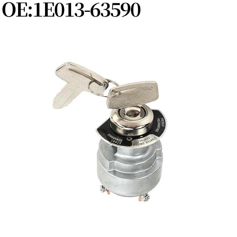 1E013-63590 1E01363590 Start Ignition Switch (With Key) for Kubota B4200D B5100 Tractor Accessories Engine V1305 V1505 D600 New