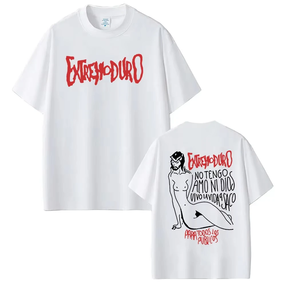 Rock Band Extremoduro Tour 2026 T Shirt Men and women Hip Hop Punk Short Sleeve T-shirts Y2k Unisex High Quality Cotton T-shirt