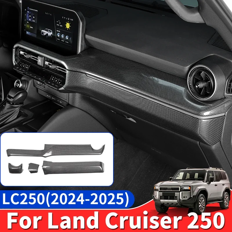 

For Land Cruiser Prado 2024 2025 LC 250 1958 Instrument Table Decoration Frame Dashboard Protective Cover Interior Accessories