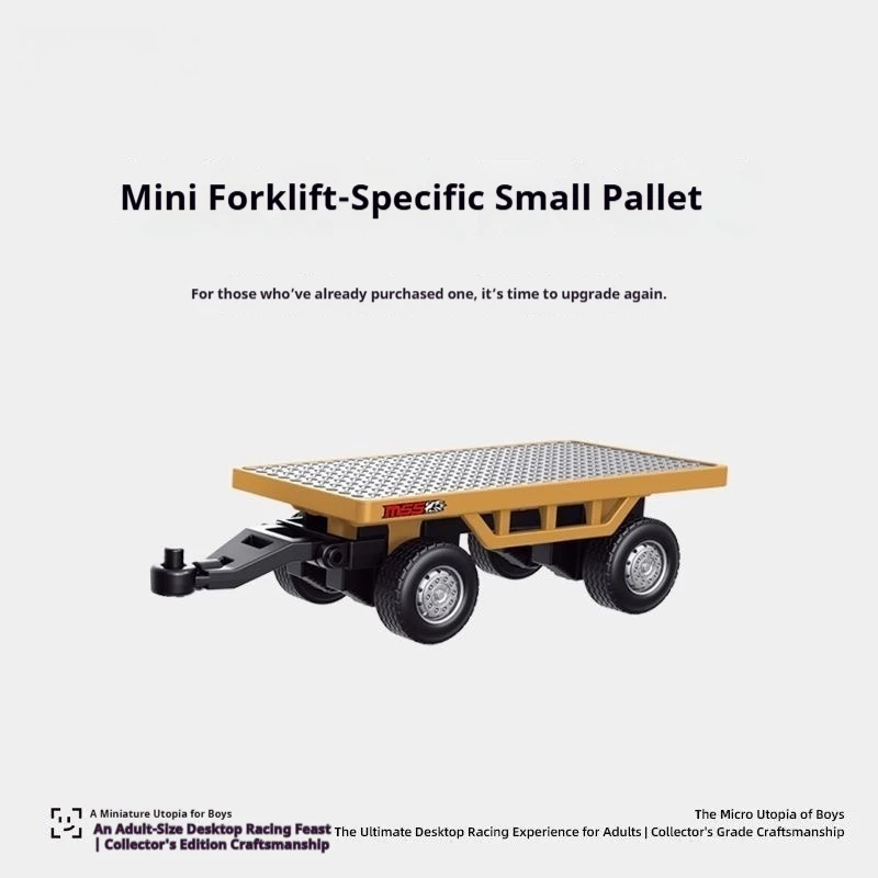 Remote Control Mini Forklift With Flat Trailer Desktop RC Engineering Vehicle DIY Modification Upgrade Parts For Adults  2026