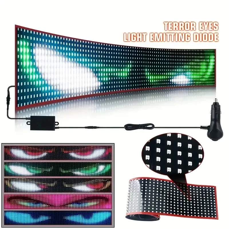 devil-eyes-flexible-led-matrix-panel-with-app-remote-control-text-diy-lighting-dimmable-rgb-display-windshield-decor-display