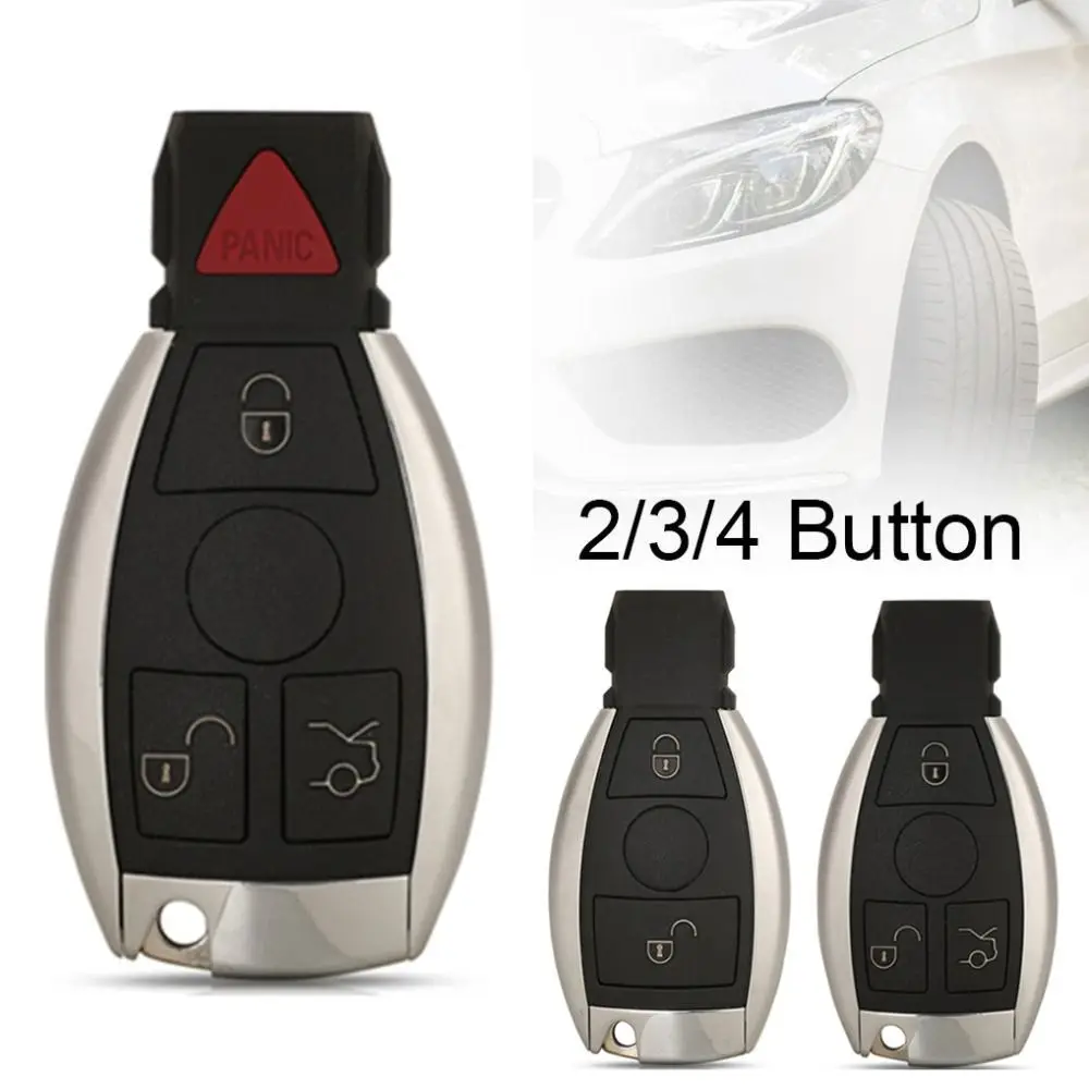 For Mercedes Benz W203 W204 W205 W210 W211 W212 W221 W222 2/3/4 Buttons BGA NEC Replace Car Remote Control Key Shell Case