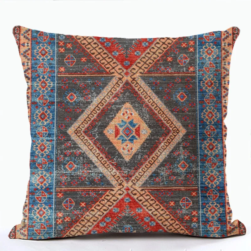 

One piece decorative pillowcase features a bohemian abstract sunset design for farmhouse and outdoor use