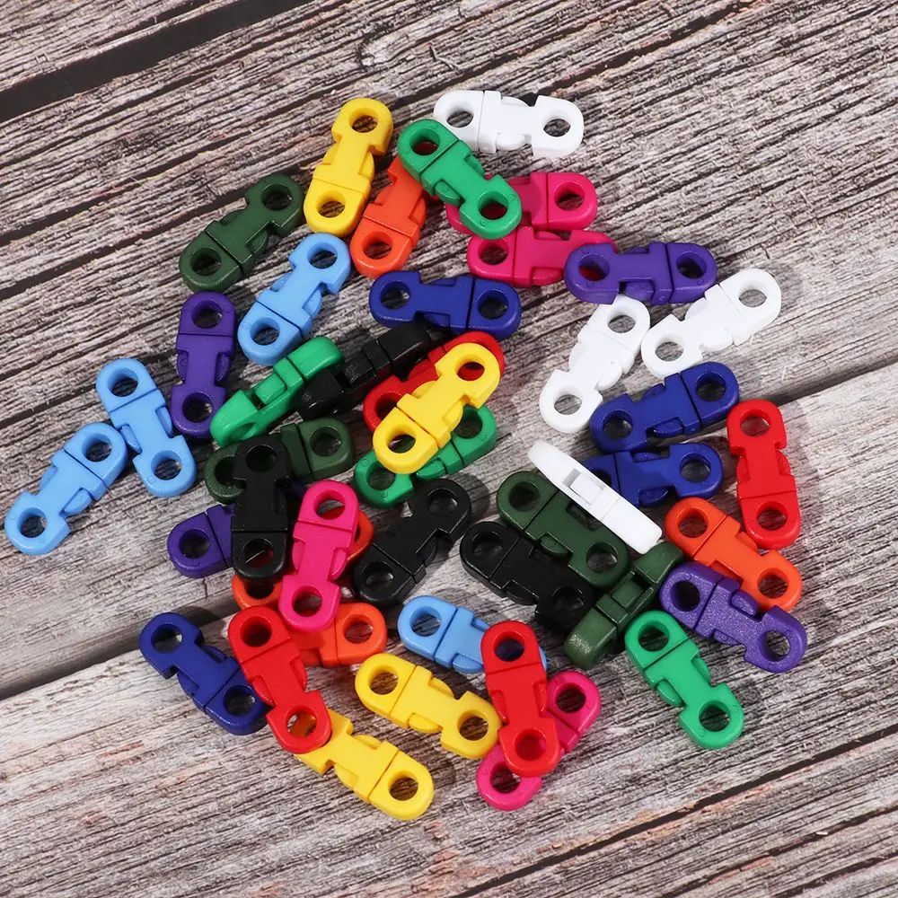 4/8/12/20 قطعة البلاستيك 5 مللي متر Paracord سوار إكسسوارات الجانب الإصدار مشبك حزام أداة خارجية مخيم حقيبة أجزاء طوق بكلاب حزام