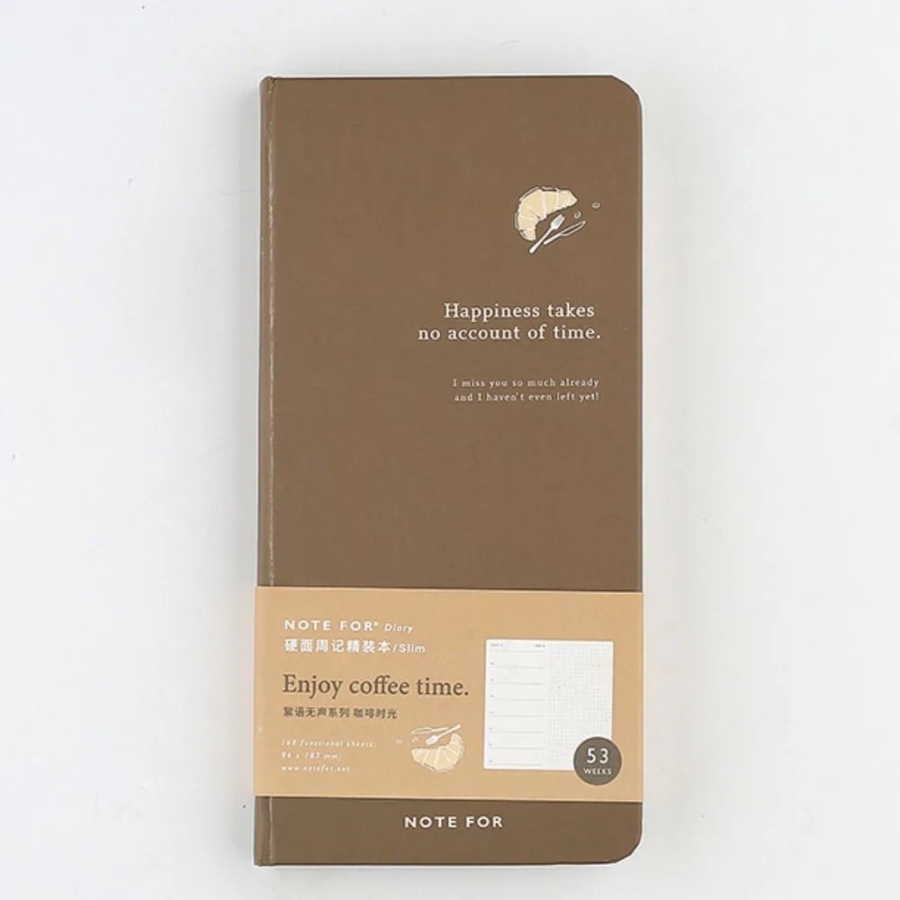 

168 Pages Agenda Planner Notebook Multifunction Creative 180° Lay-Flat Notebook Thick Paper Art Forest Series