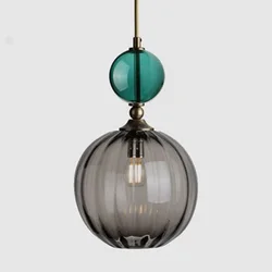 Nordic Modern Glass Chandelier Restaurant Bar Bedside Bedroom Creative Color Chandelier Interior Decoration Lighting Fixtures