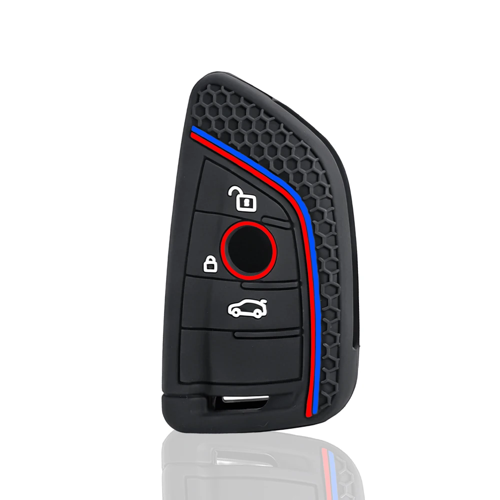 Silicone For BMW X1 X3 X4 X5 X6 F15 F16 G30 G20 3 5 7 Series G01 G02 G05 G11 G32 F48 F39 Car Remote Key Case Cover Shell Fob