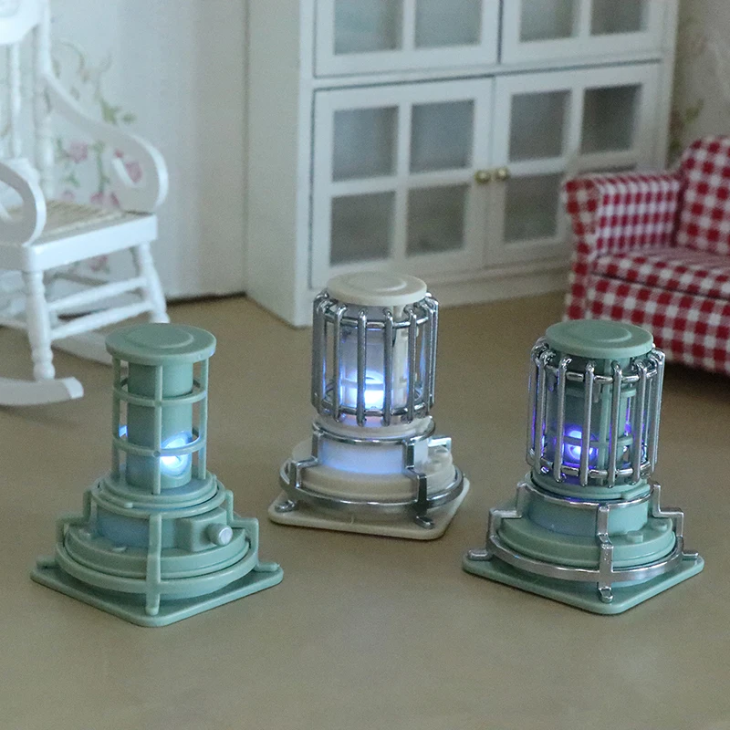 1Pc Poppenhuis Simulatie Mini Elektrische Kachel Model Kan Worden Verlicht Voor Diy Poppen Huis Slaapkamer Livingroom Scene Decor Kinderen Speelgoed