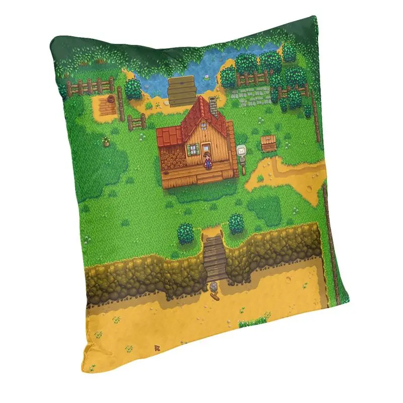 Personalized Stardew Valley Square Throw Pillow Case Home Decor 3D Double-sided Printed Video Games Cushion Cover for Sofa