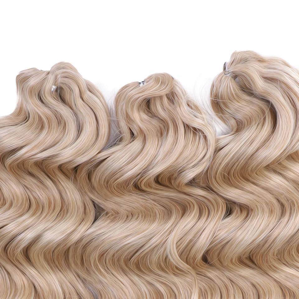 24" Deep Wavy Twist Crochet Hair Synthetic Afro Curly Hair Crochet Braids 300g Ombre Rainbow Braiding Hair Extensions For Women image 5