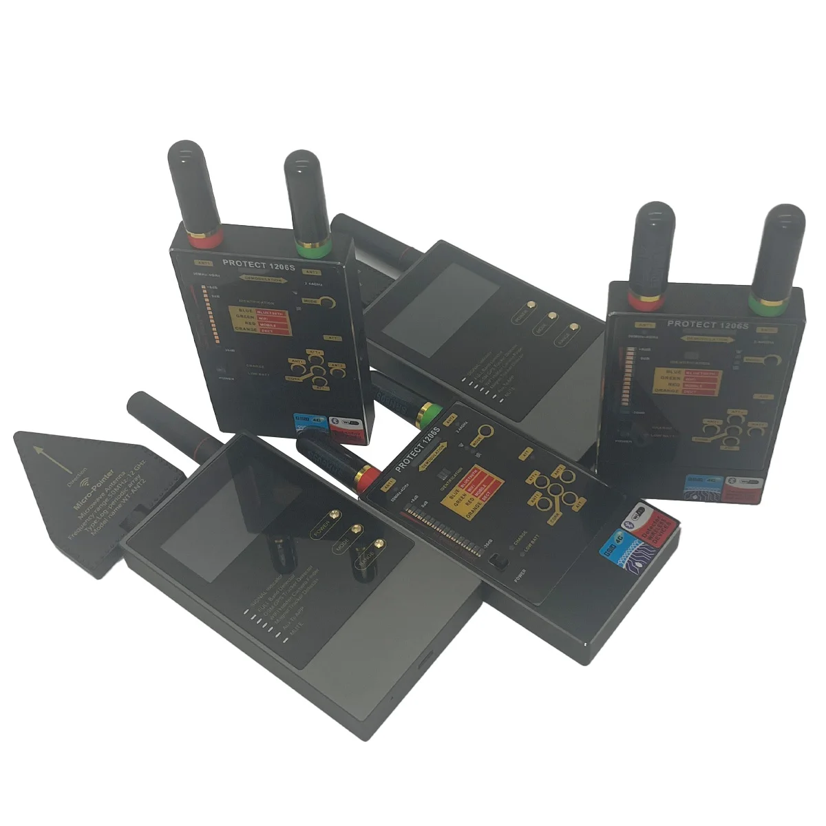 

PROTECT 1206S Hidden Camera Detector with 2.4G WiFi/Bluetooth Detection, Ukrainian Technology Chip for Anti Spy Sweeping