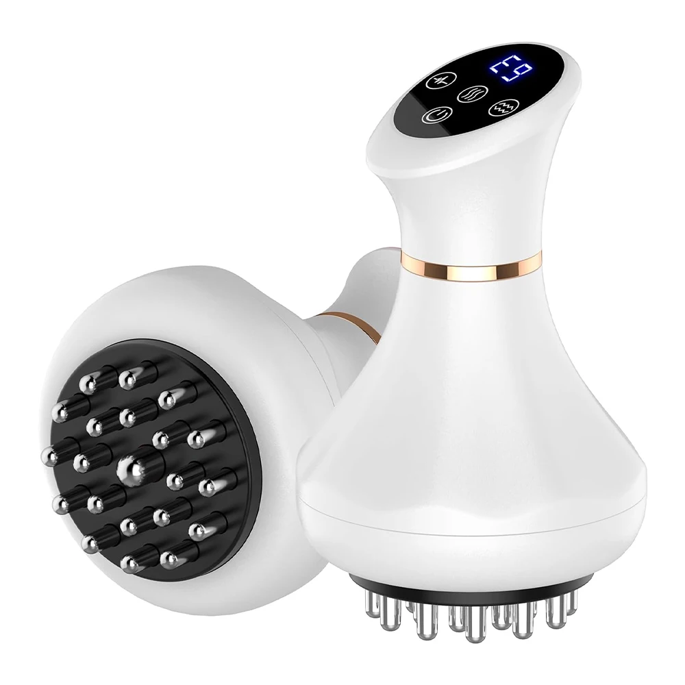 Electric Meridian Brush Vibration GuaSha Body Massager Essential Oil Scraping Cupping Massager for Muscle Relaxation Edema Removal Body Tendon Relax view 8